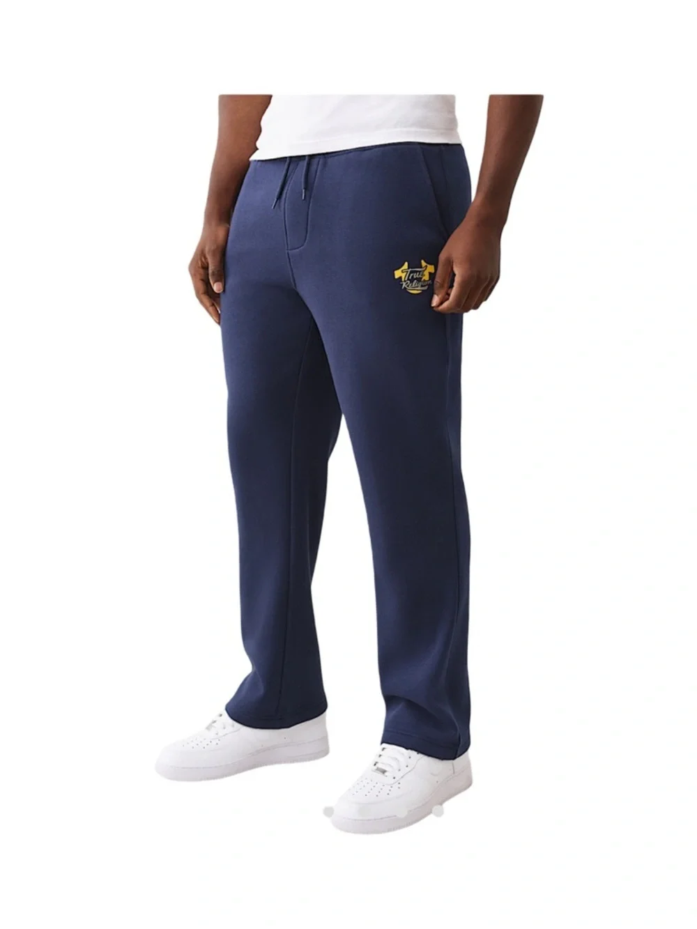 True Religion Men's Overlay Logo Straight Leg Sweatpants NWT Size M
